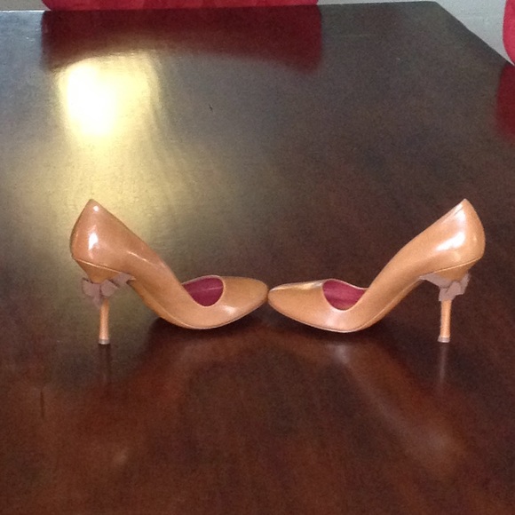 Adorable! Italian Leather High Heels 9 From Italy - Picture 3 of 6